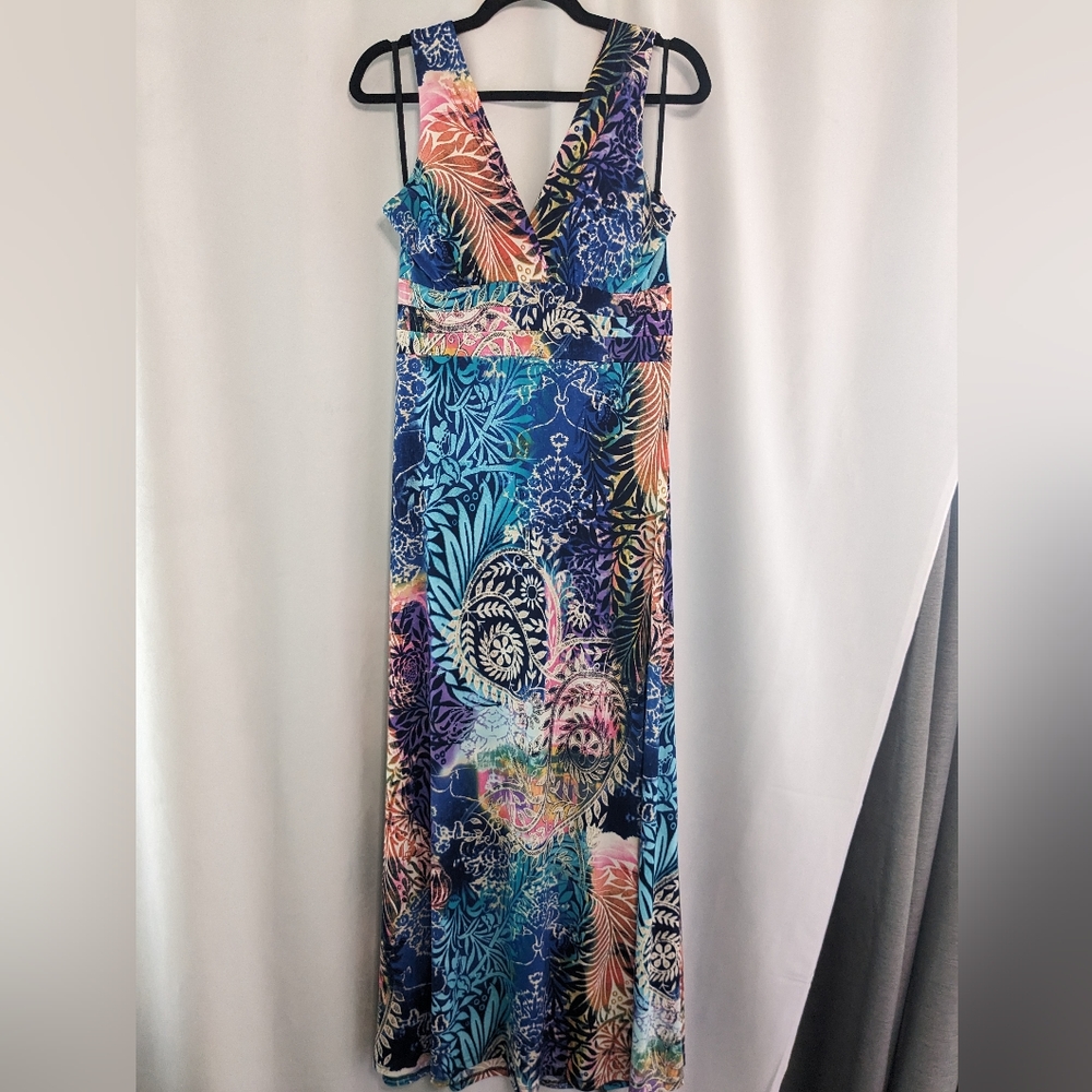 Maxi Hawaiian Dress, Size L